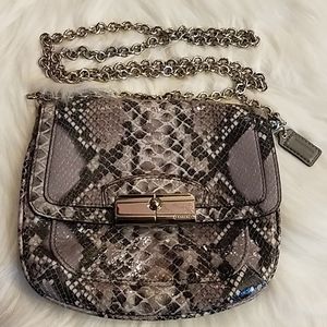 Coach Kirsten Embossed Python Crossbody